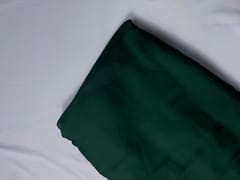 Dark Green Armani Satin Lycra Fabric