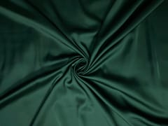 Dark Green Armani Satin Lycra Fabric