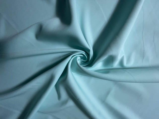 Light Mint Blue Barbie Crepe Fabric