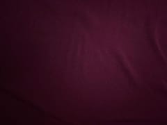 Wine Plain Barbie Crepe Fabric