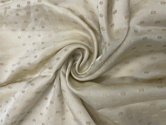 Dyeable Tissue Satin Butti Jacquard Fabric