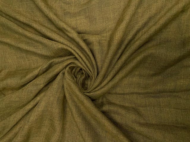 Dark Mustard Cotton Linen Fabric