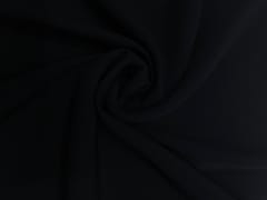 Black Plain Japanese Crepe Fabric