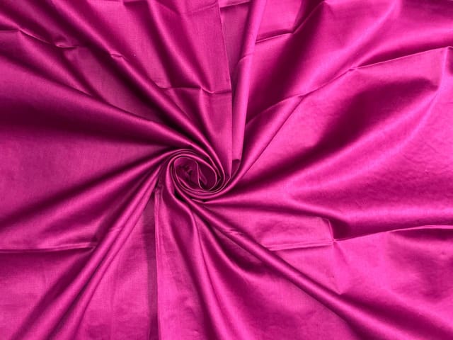 Pink Plain Dyed Glace Cotton Fabric