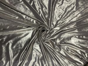 Beige Plain Venazia Lycra Foil Fabric