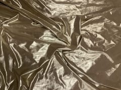 Light Golden Plain Venazia Lycra Foil Fabric