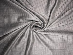 Grey Checks Naysha Silk Fabric