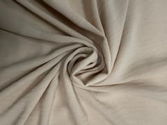 Light Beige Plain Linen Slub Fabric
