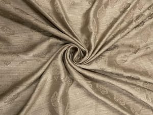 Beige Abstract Naysha Silk Fabric