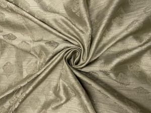 Dusty Olive Abstract Naysha Silk Fabric