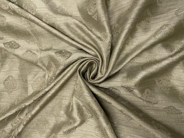 Dusty Olive Abstract Naysha Silk Fabric
