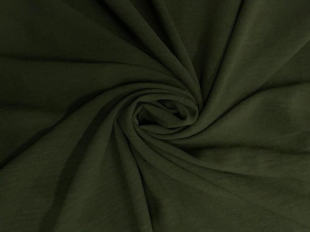 Olive Plain Linen Slub Fabric