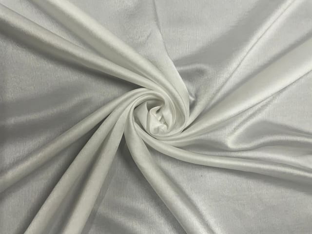 White Plain Milano Satin Fabric