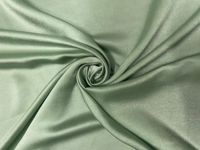 Sea Green Plain Milano Satin Fabric