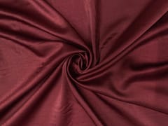 Wine Plain Milano Satin Fabric
