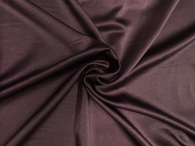 Dark Purple Plain Milano Satin Fabric