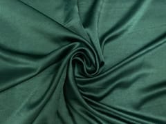 Bottle Green Plain Milano Satin Fabric