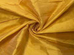 Yellow Plain Dupion Fabric Fabric