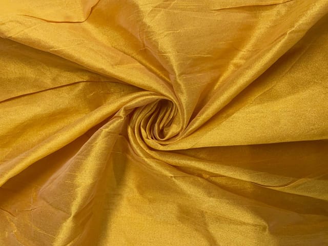 Yellow Plain Dupion Fabric Fabric
