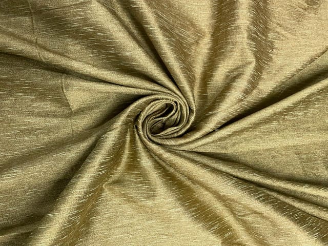 Sea Green Gold Plain Dupion Fabric Fabric