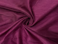 Wine Plain Dupion Fabric N47D Fabric