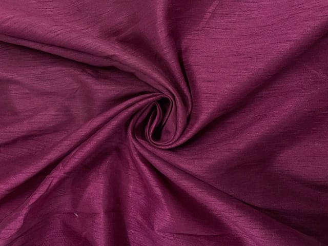 Wine Plain Dupion Fabric N47D Fabric
