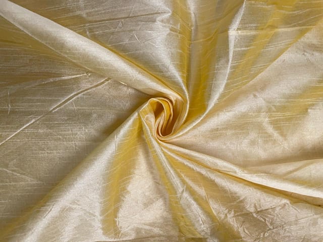 Light Cream Plain Dupion Fabric N55 Fabric
