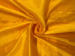 Yellow Plain Dupion Fabric N60 Fabric