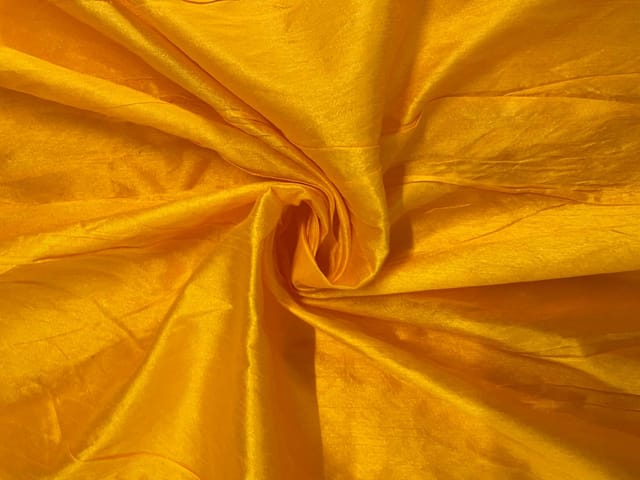 Yellow Plain Dupion Fabric N60 Fabric
