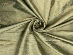 Sky Blue & Gold Plain Dupion Fabric Fabric