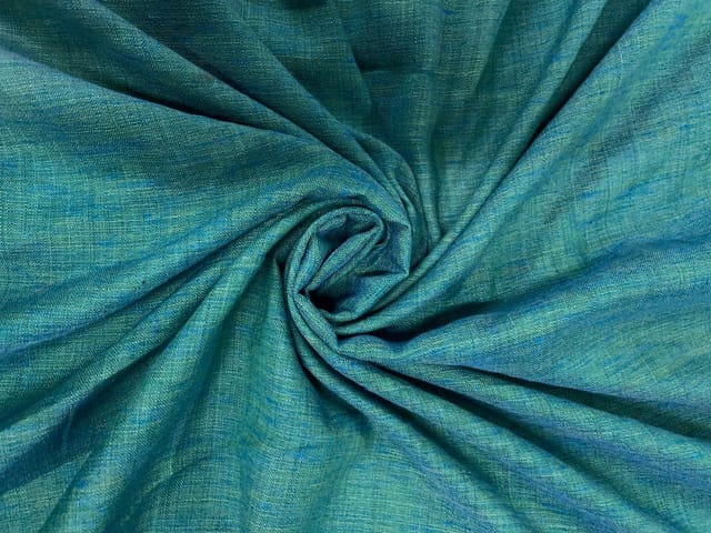 Green Blue Plain Cotton Fabric Fabric