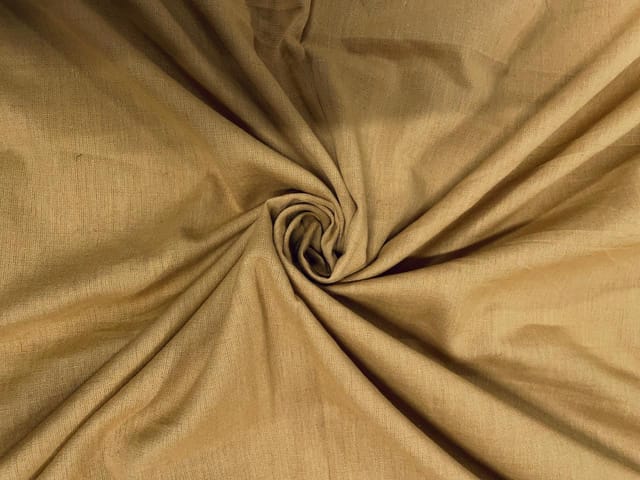 Light Brown Plain Cotton Fabric Fabric
