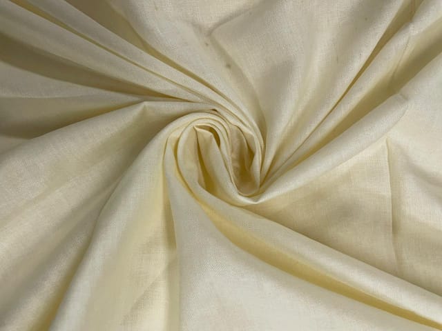 Cream Plain Cotton Fabric N779 Fabric