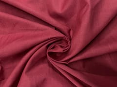 Dusty Red Plain Cotton Fabric Fabric