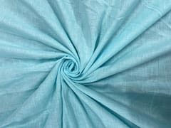Sky Blue Plain Cotton Linen Fabricn71Ll Fabric