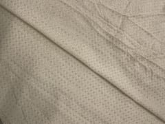 White Dyeable Geometric Georgette Embroideryroidery Fabric