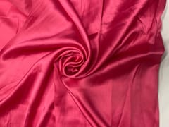 Pink Plain Poly Satin Fabric N129 Fabric