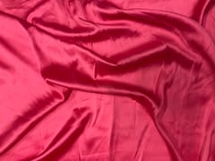 Pink Plain Poly Satin Fabric N129 Fabric