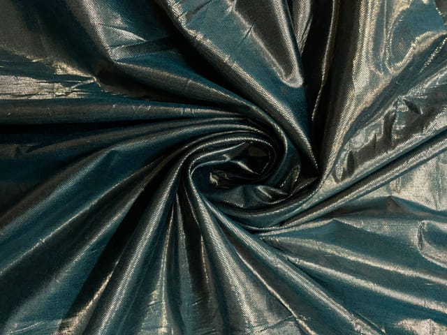 Beige & Grey Plain Two Lame Fabric Fabric