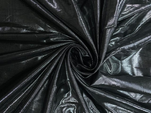 Grey Plain Lame Fabric Fabric