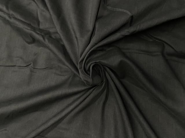 Black Plain Cotton Voil Fabric