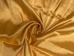 Gold Plain Pure Silk Tissue Fabric