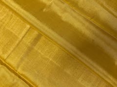 Mustard Plain Pure Silk Tissue Fabric