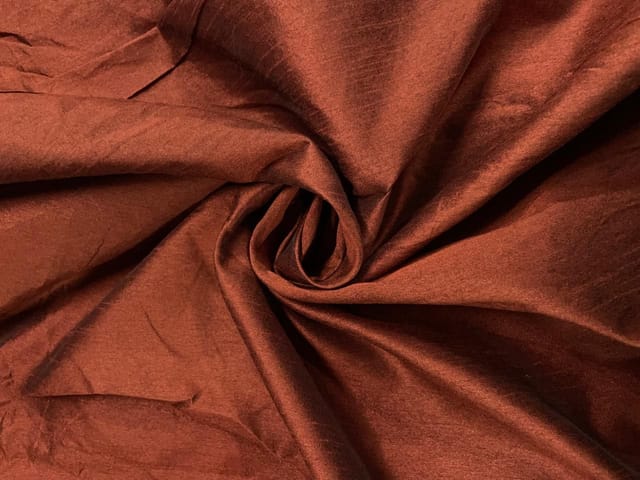 Dark Red Plain Dupion Fabric N195 Fabric