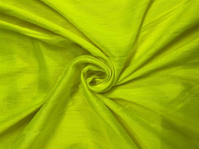 Lime Plain Dupion Fabric N731 Fabric