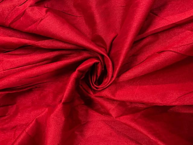 Maroon Plain Dupion Fabric N27 Fabric