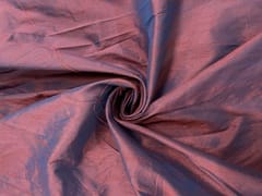 Teal Blue Plain Two Tone Dupion Fabric Fabric