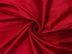 Red Plain Dupion Fabric N25 Fabric