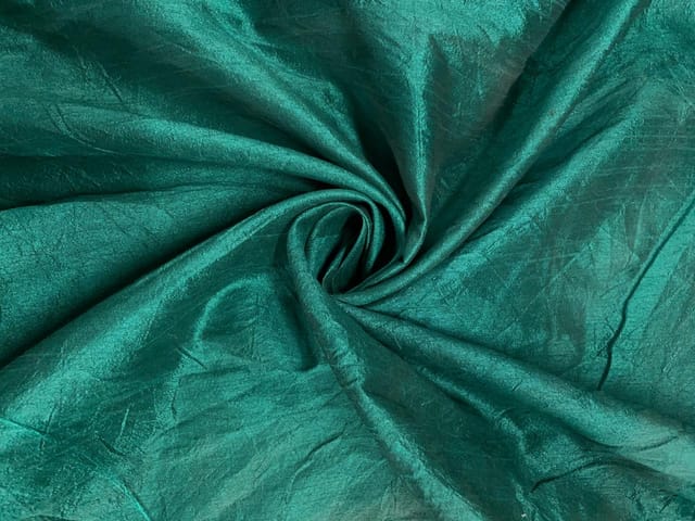 Rama Green Plain Dupion Fabric N727 Fabric