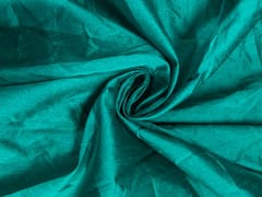 Rama Green Plain Dupion Fabric N95 Fabric